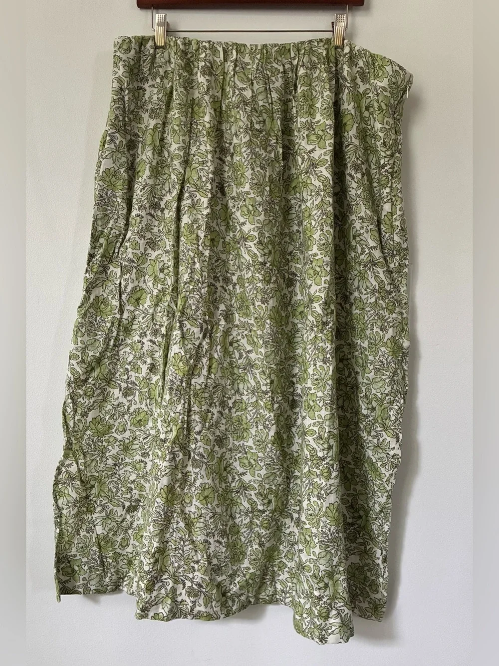 J. Crew Linen Maxi Skirt in Tossed Floral